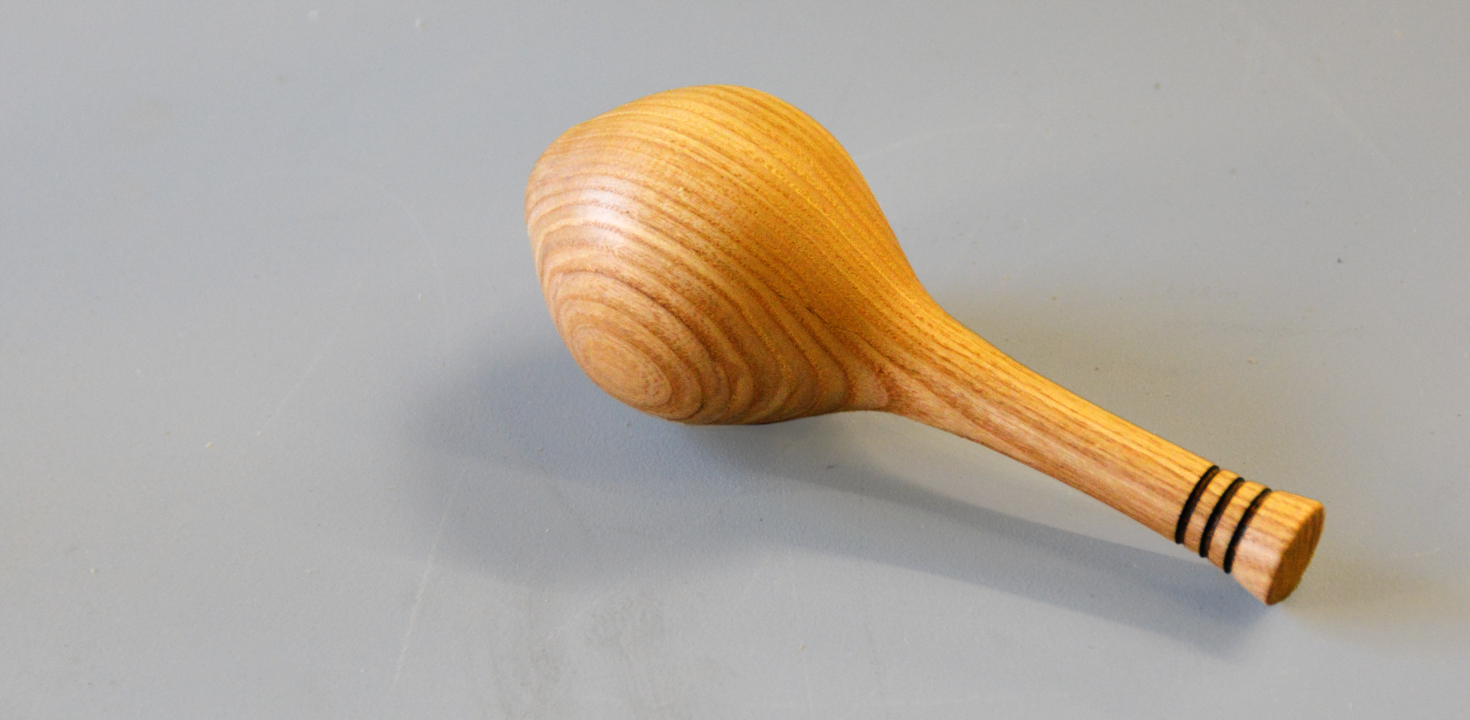 Baby rattle from 1 piece of wood - Way of Wood